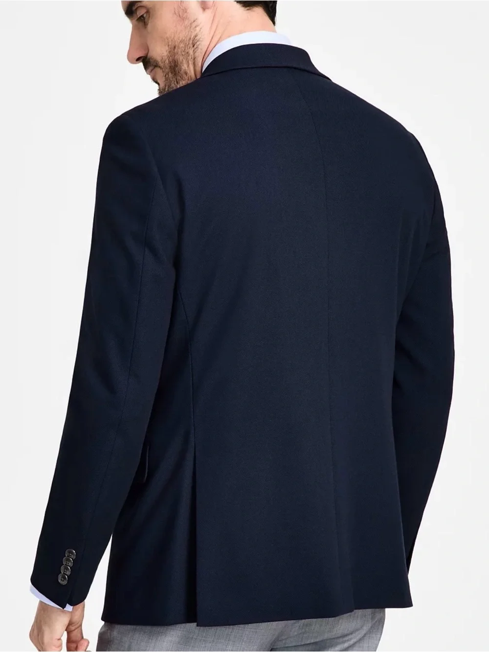 Michael Kors Men's Pinwale Navy Sport Coat